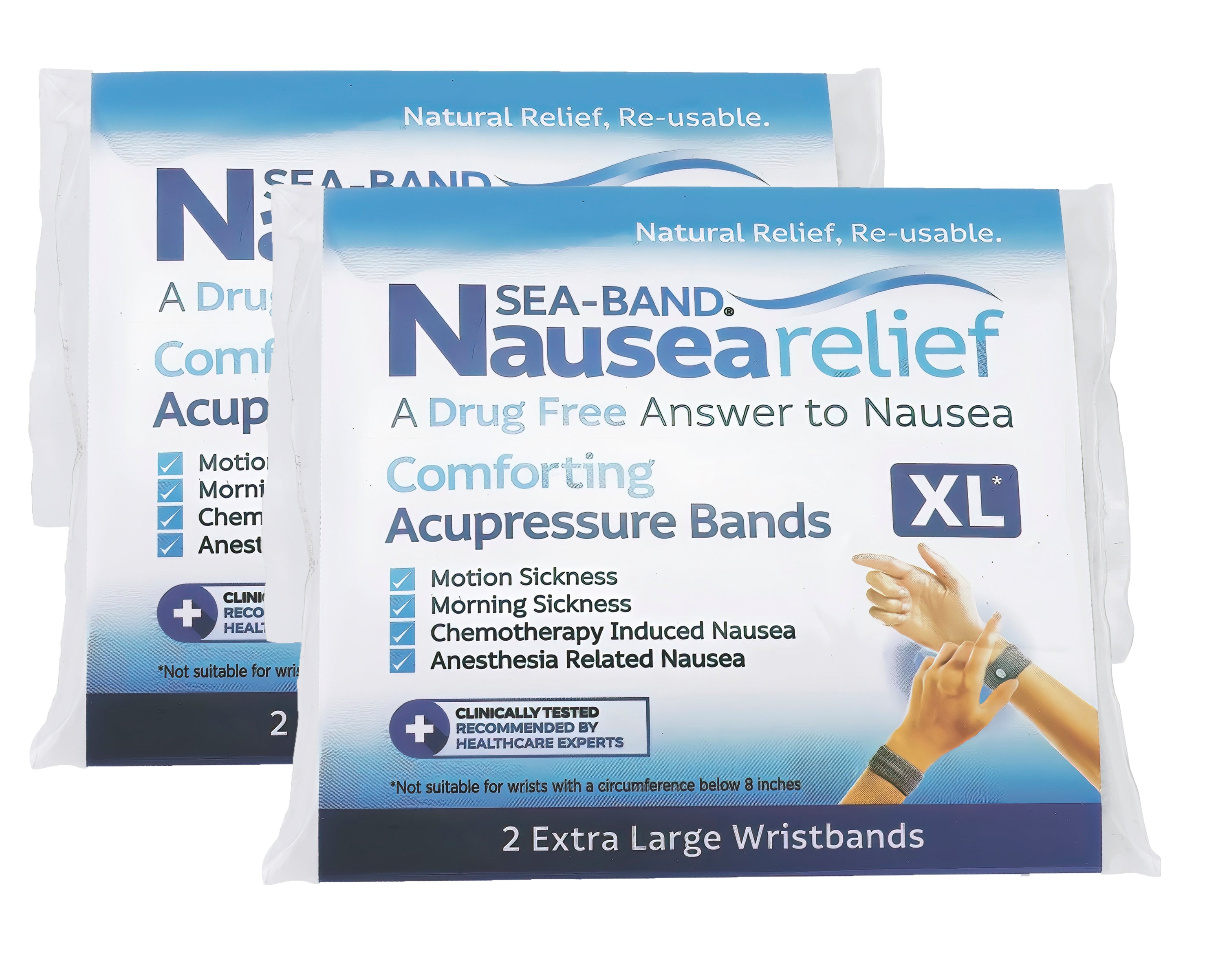 sea-band-xl-adult-braccialetti-anti-nausea-twin-pack-per-polsi-da-20-cm-e-oltre image 2