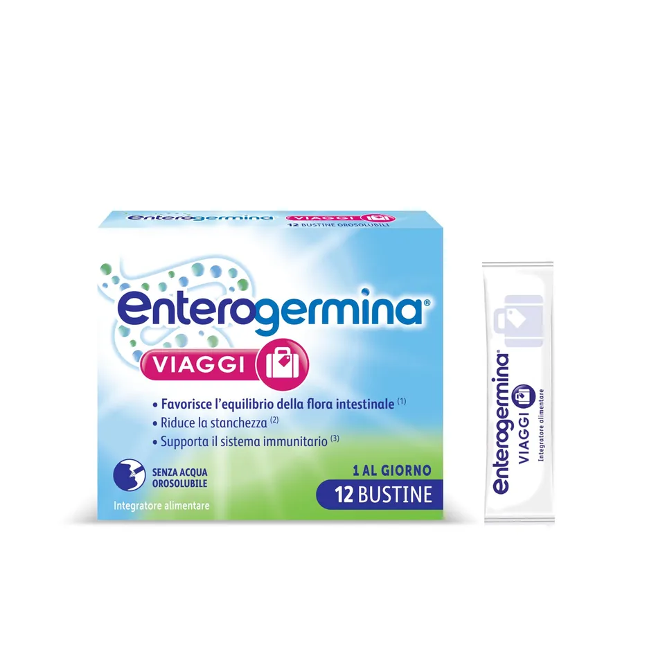 enterogermina-viaggi-fermenti-lattici-probiotici-per-adulti-12-bustine image 1