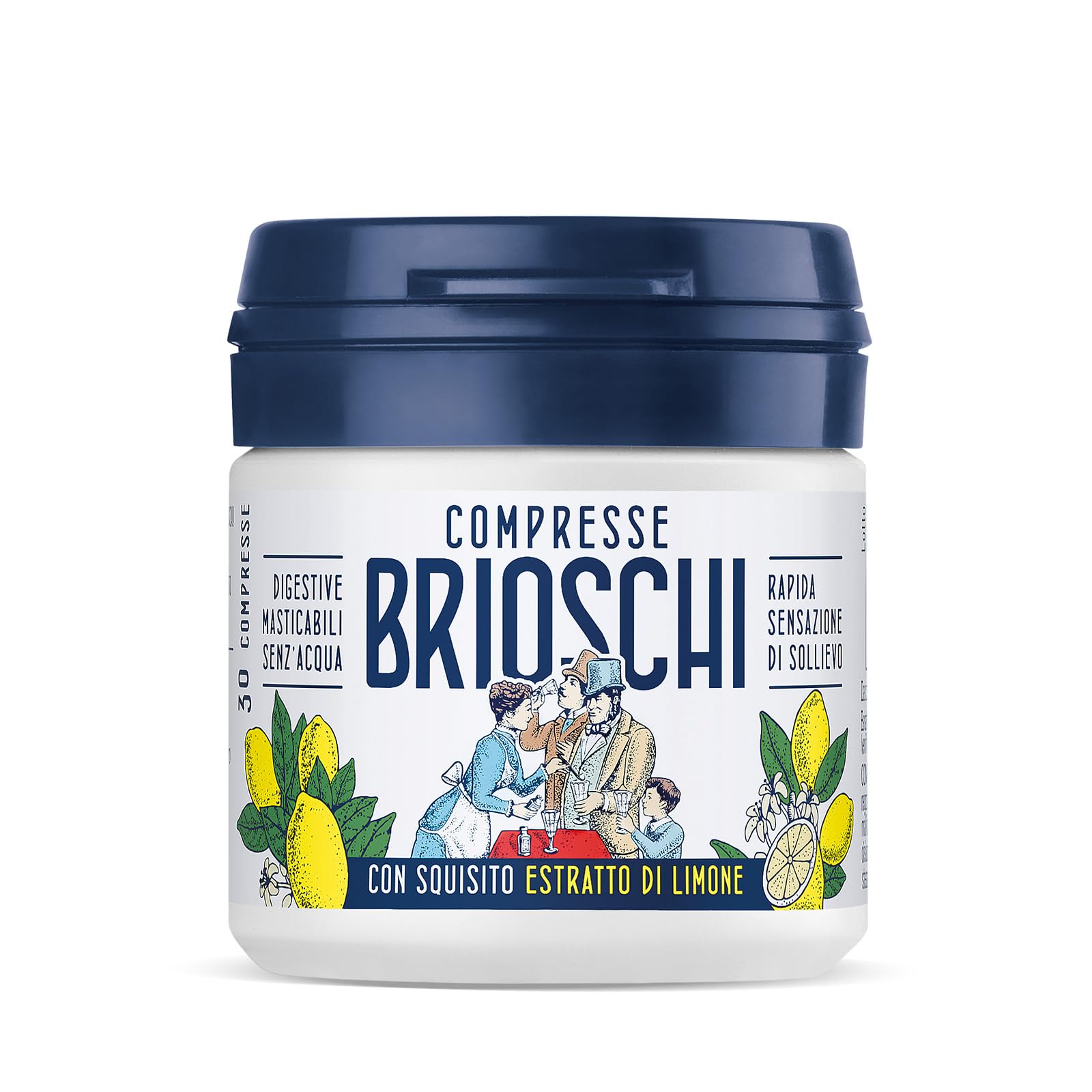 brioschi-compresse-digestive-masticabili-senz-acqua-con-estratto-di-limone-30-g image 1